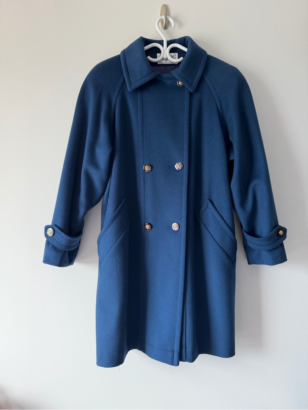 Royal Blue Wool Coat